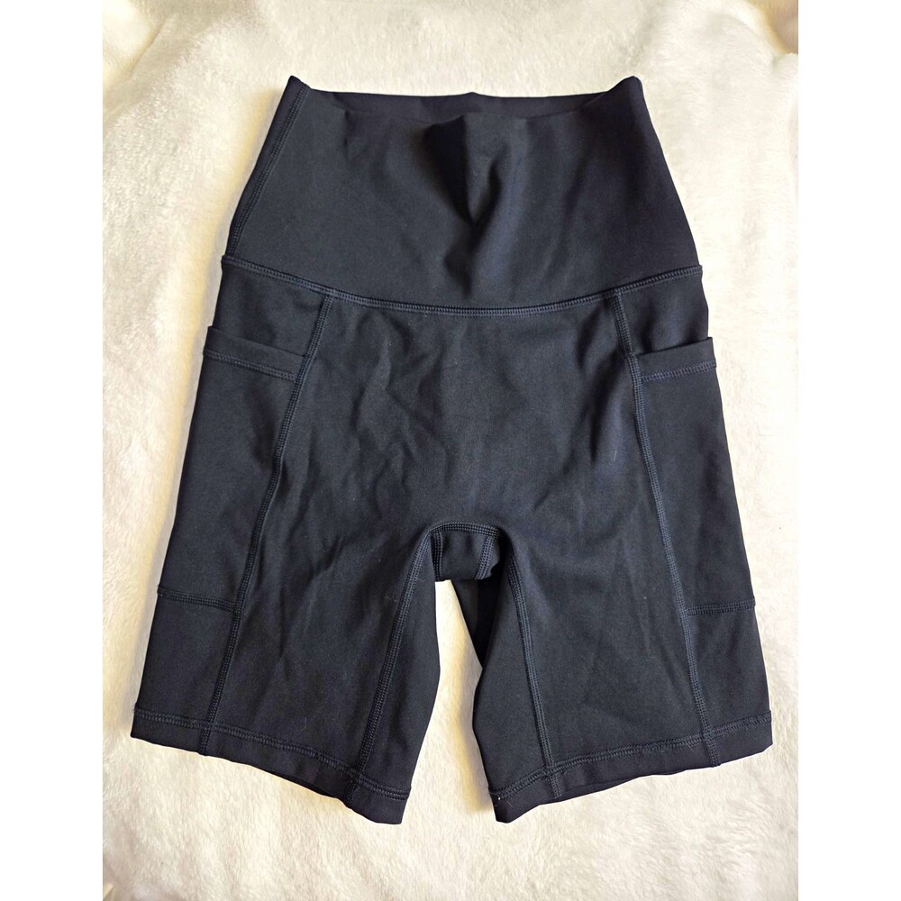 OFFLINE by Aerie Black Pocket Biker Shorts Size XS